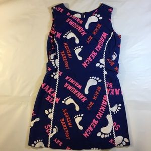 Vtg 1960’s Dress Waikiki Beach Authentic Hawaiian